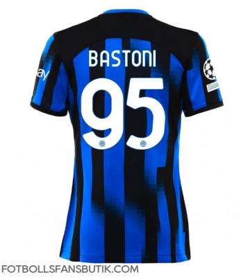 Inter Milan Alessandro Bastoni #95 Replika Hemmatröja Damer 2023-24 Kortärmad